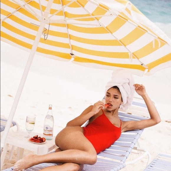 Kendall Kylie Swim Kendal Kylie X Revolve One Piece Swimsuit Red 